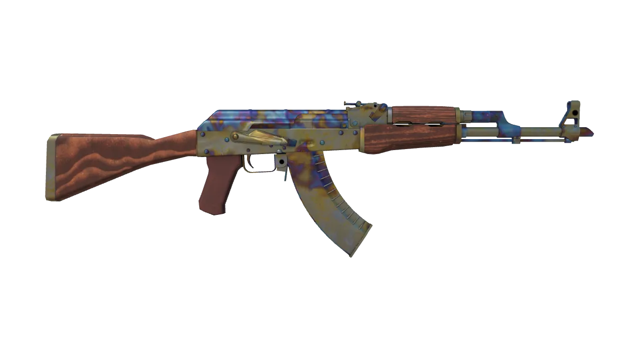 AK-47 | Case Hardened seed #605, back