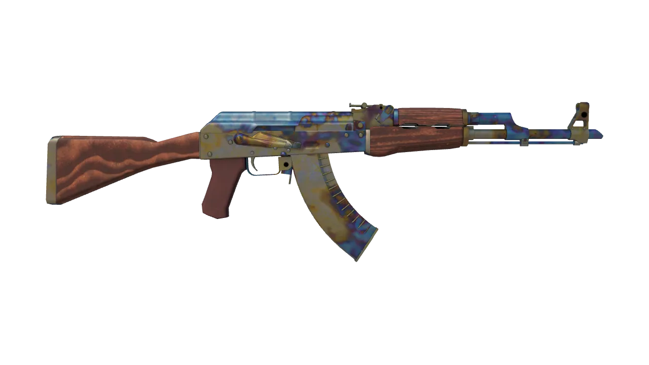 AK-47 | Case Hardened seed #661, back