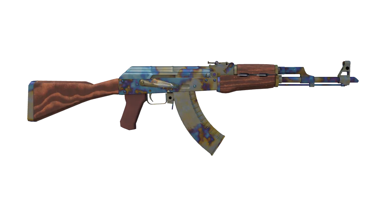 AK-47 | Case Hardened seed #664, back