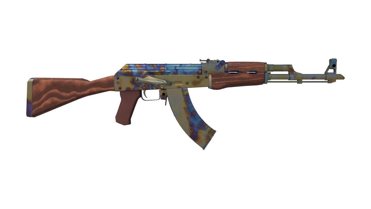 AK-47 | Case Hardened seed #754, back