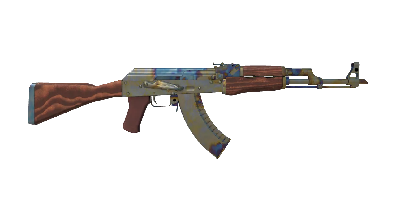 AK-47 | Case Hardened seed #887, back