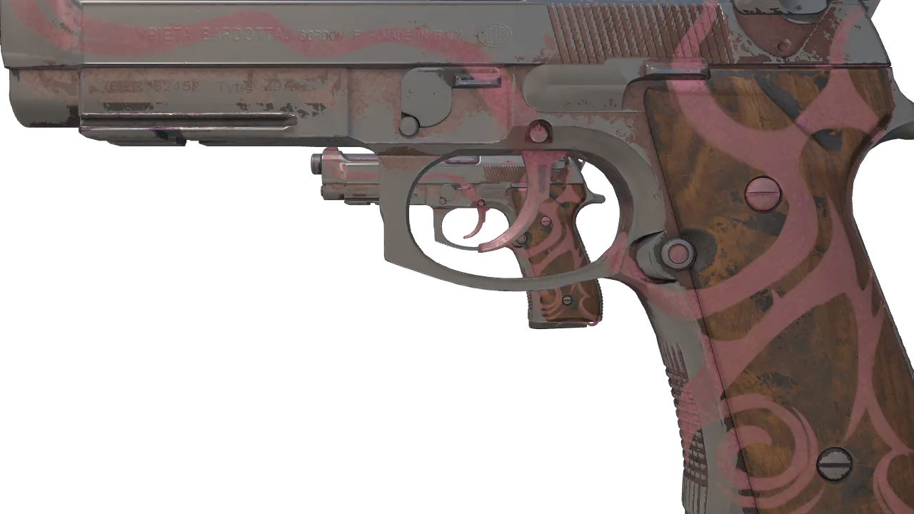 Dual Berettas | Mystic Conjunction (Battle-Scarred) — Dust II light, front