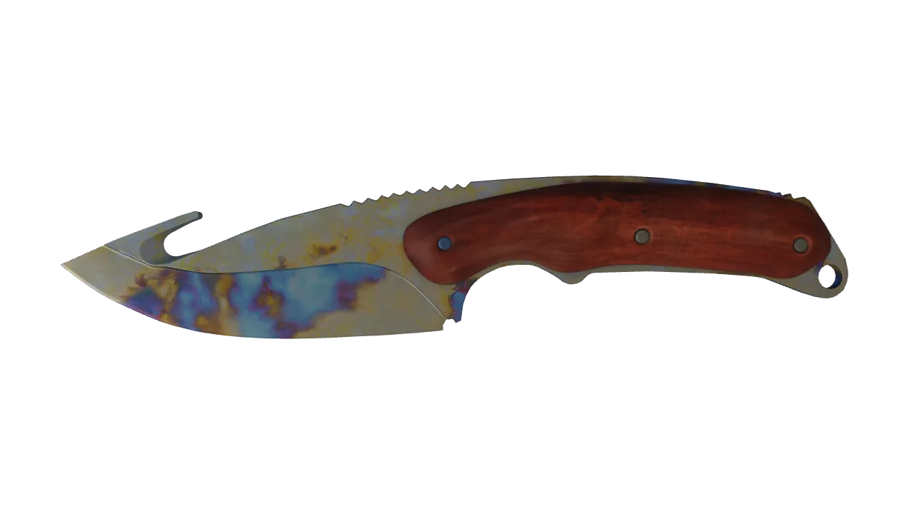 Gut Knife | Case Hardened seed #125, front