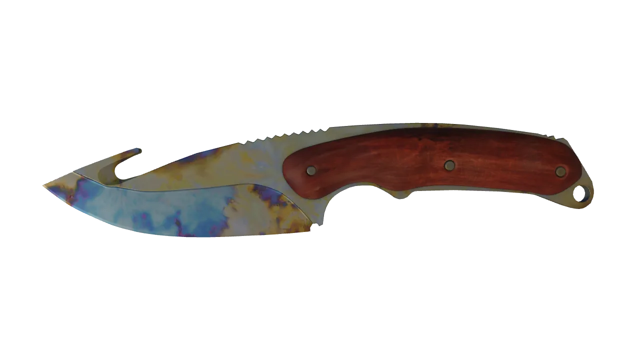Gut Knife | Case Hardened seed #171, front