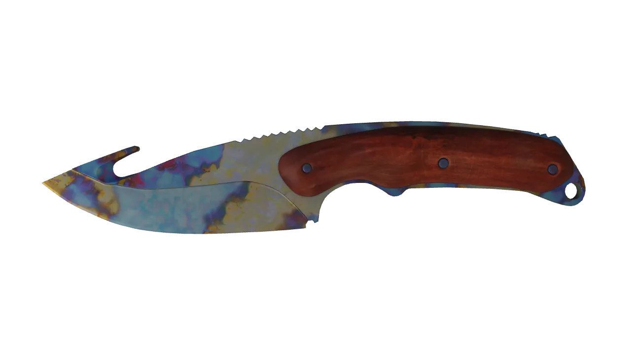 Gut Knife | Case Hardened seed #215, front