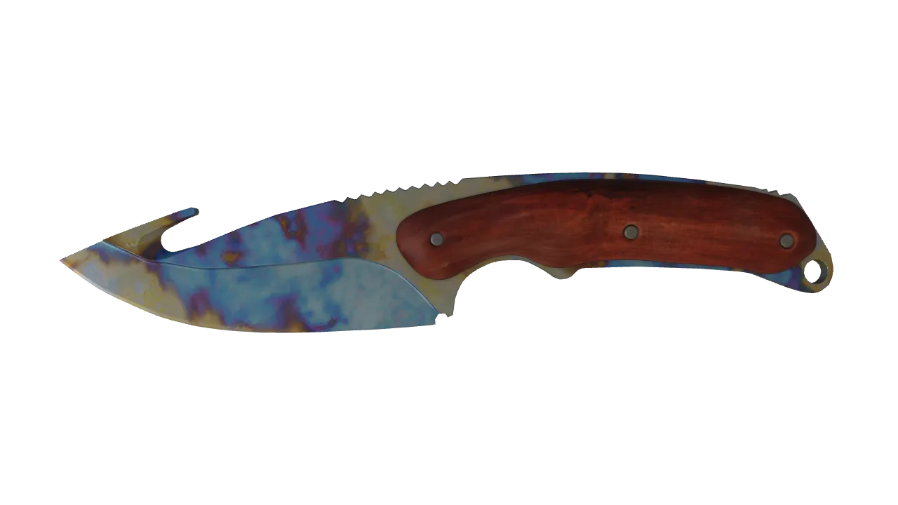 Gut Knife | Case Hardened seed #218, front