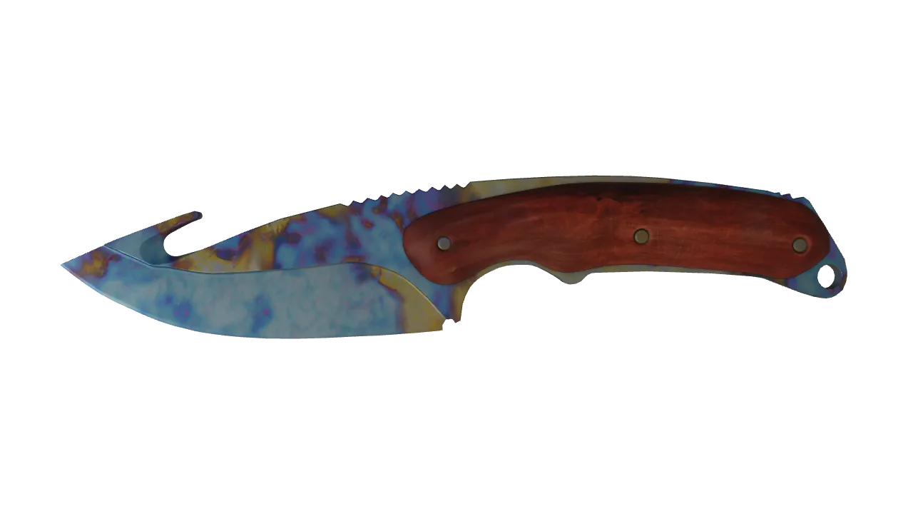 Gut Knife | Case Hardened seed #220, front