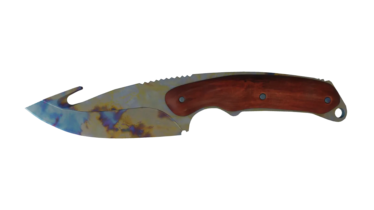 Gut Knife | Case Hardened seed #232, front