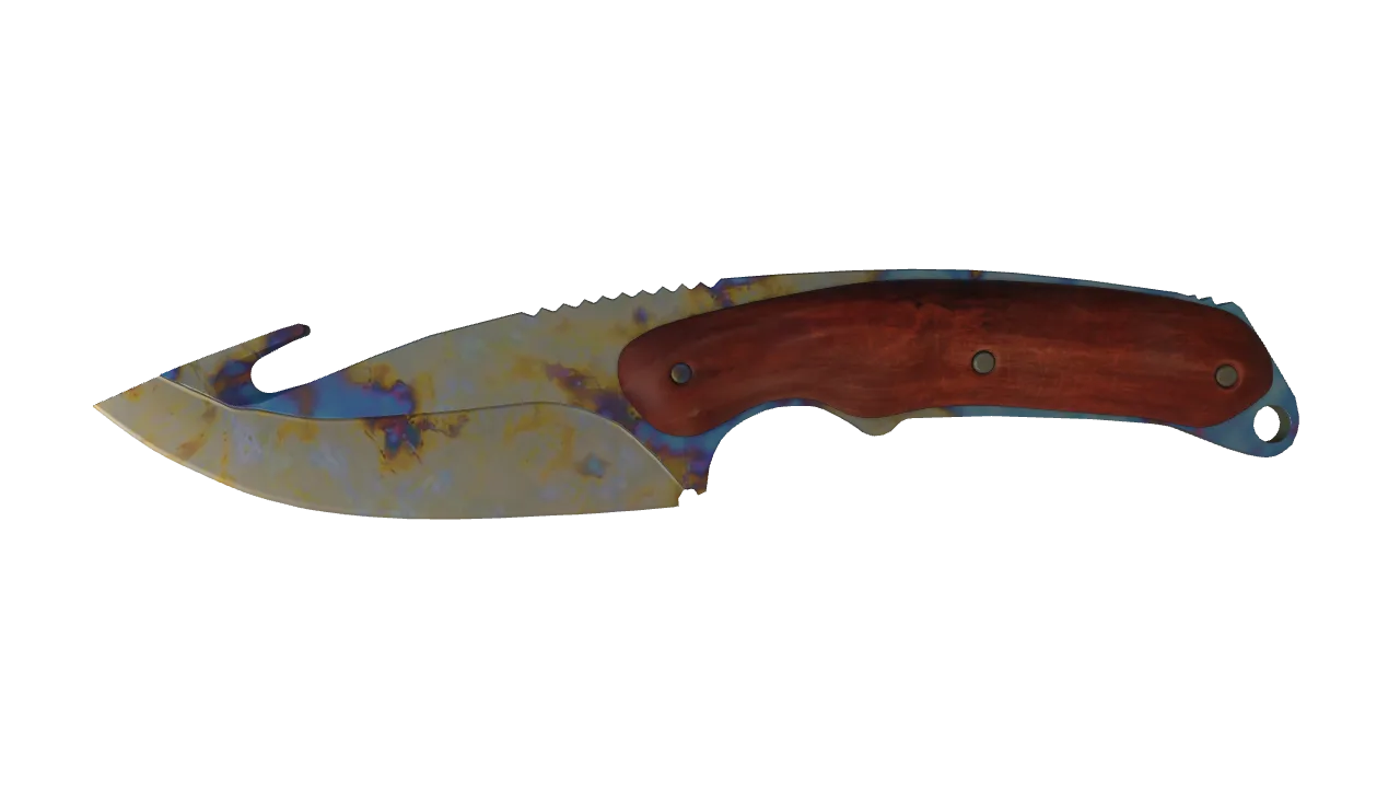 Gut Knife | Case Hardened seed #342, front