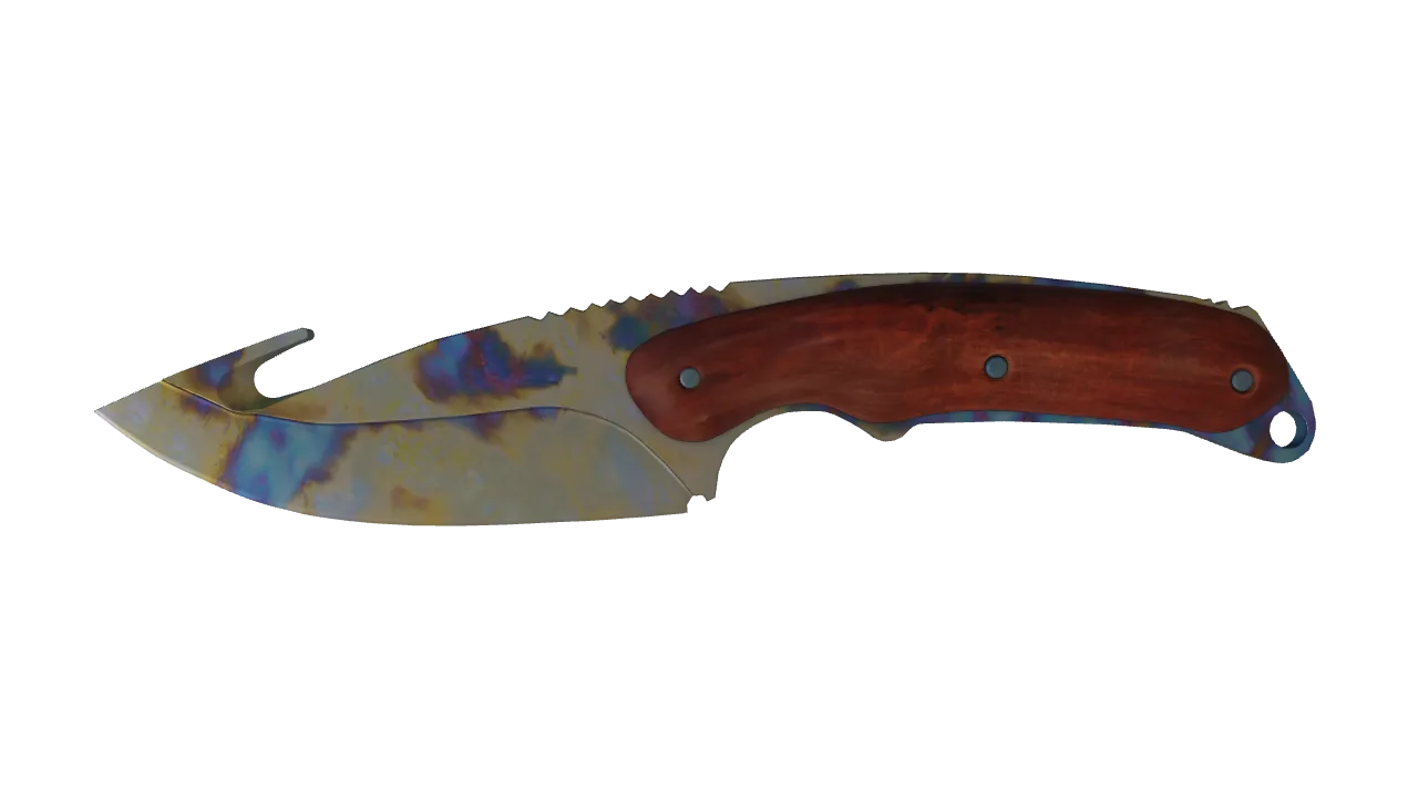 Gut Knife | Case Hardened seed #388, front