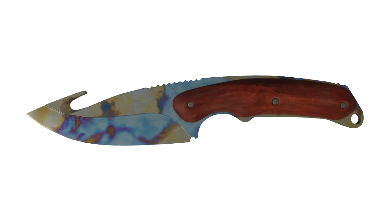 Gut Knife | Case Hardened seed #417, front
