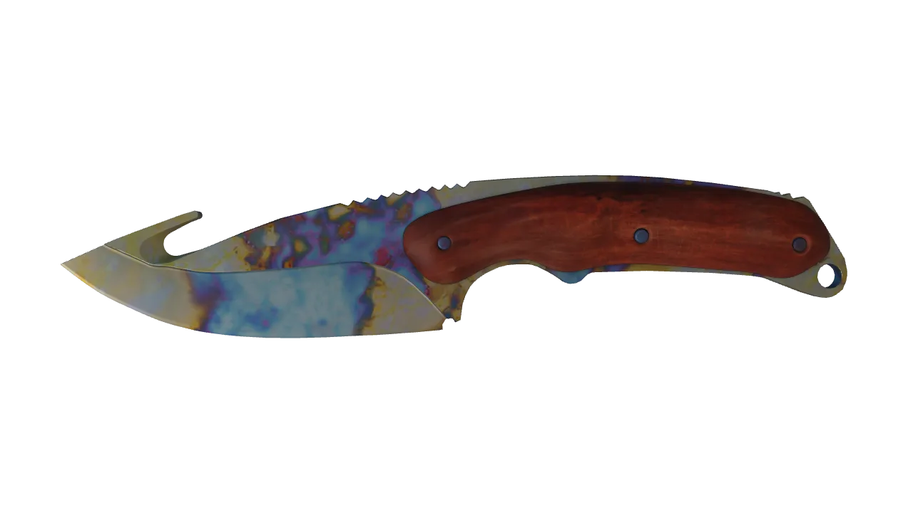 Gut Knife | Case Hardened seed #420, front