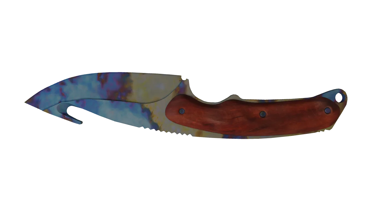 Gut Knife | Case Hardened seed #435, back