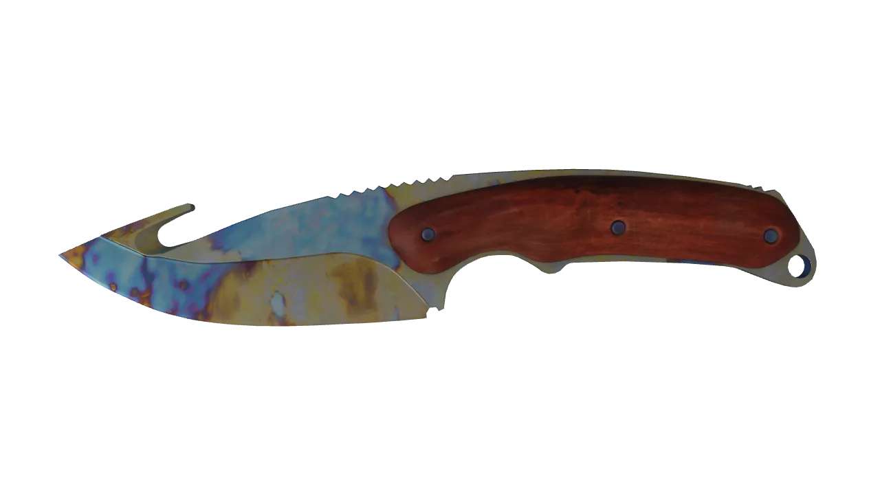 Gut Knife | Case Hardened seed #435, front