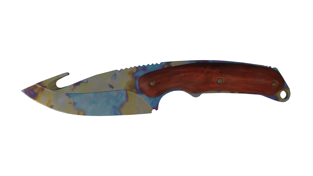 Gut Knife | Case Hardened seed #476, front