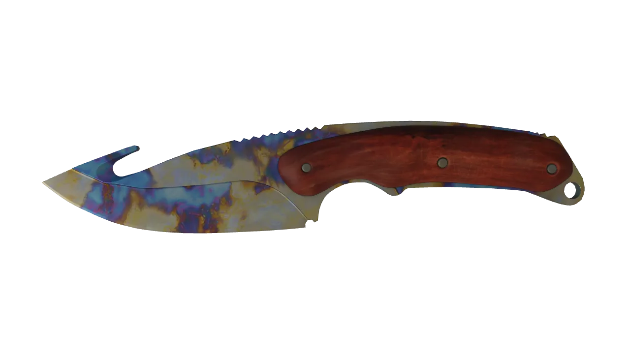 Gut Knife | Case Hardened seed #510, front