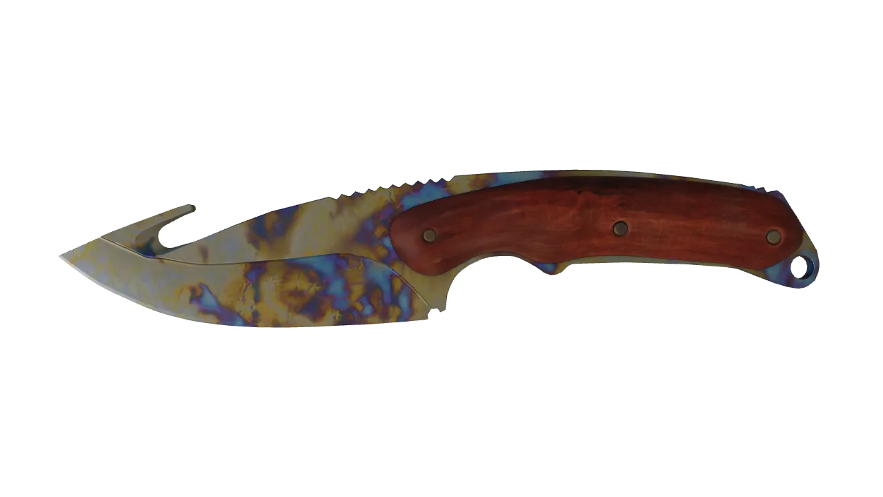 Gut Knife | Case Hardened seed #514, front