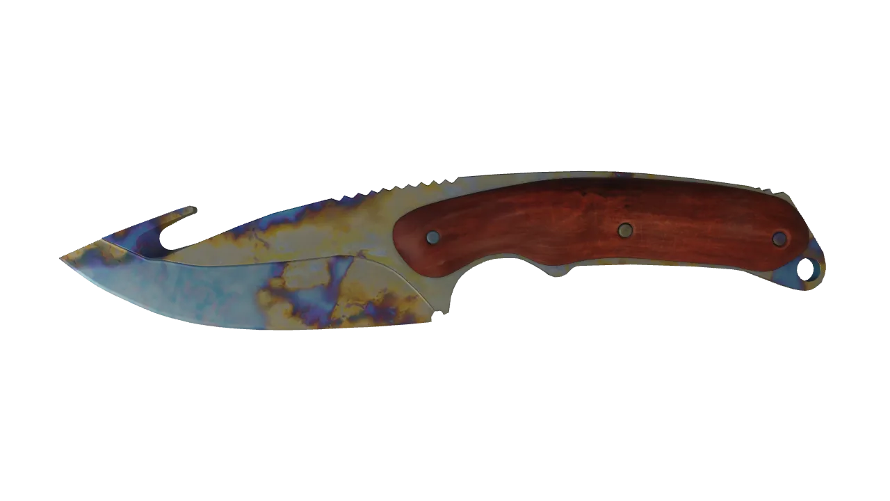 Gut Knife | Case Hardened seed #539, front