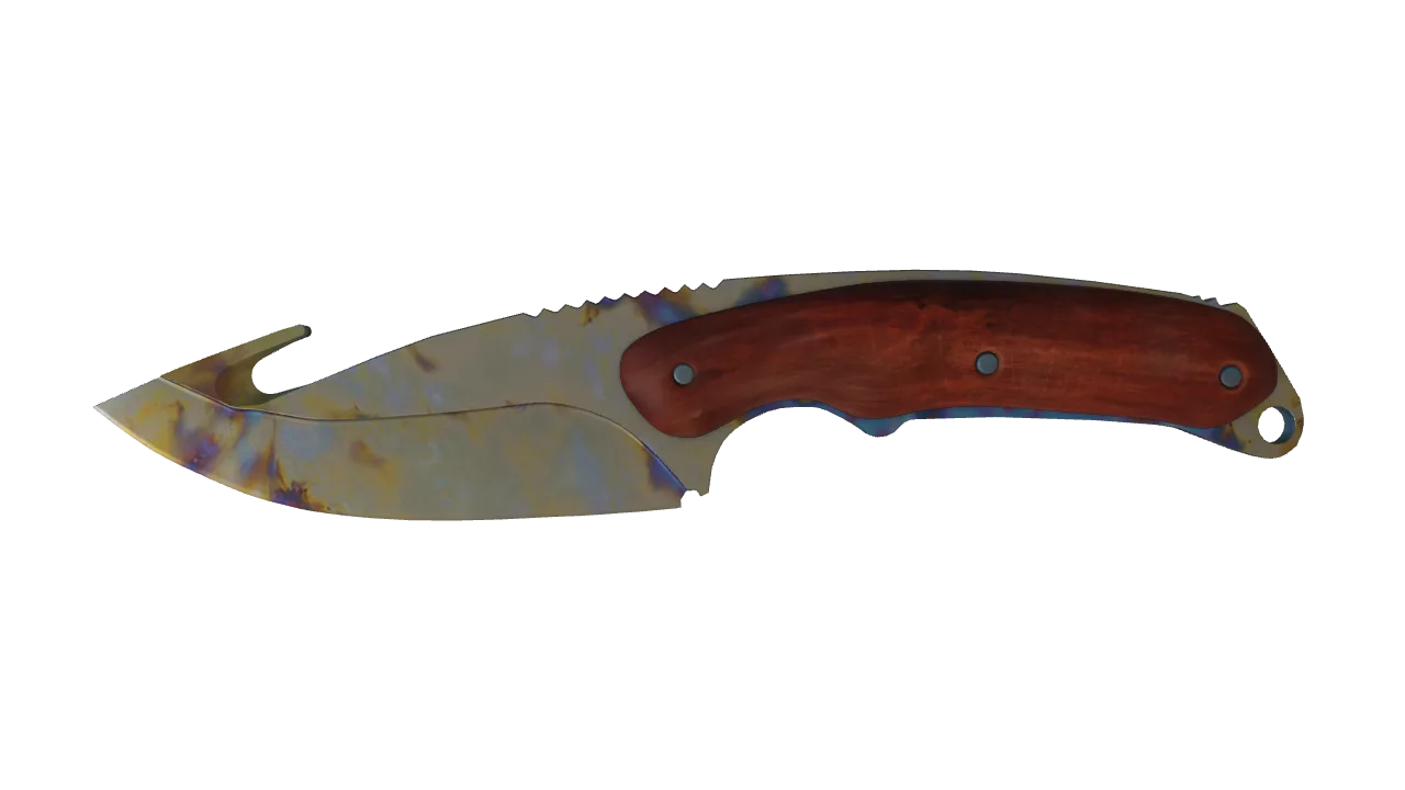Gut Knife | Case Hardened seed #552, front