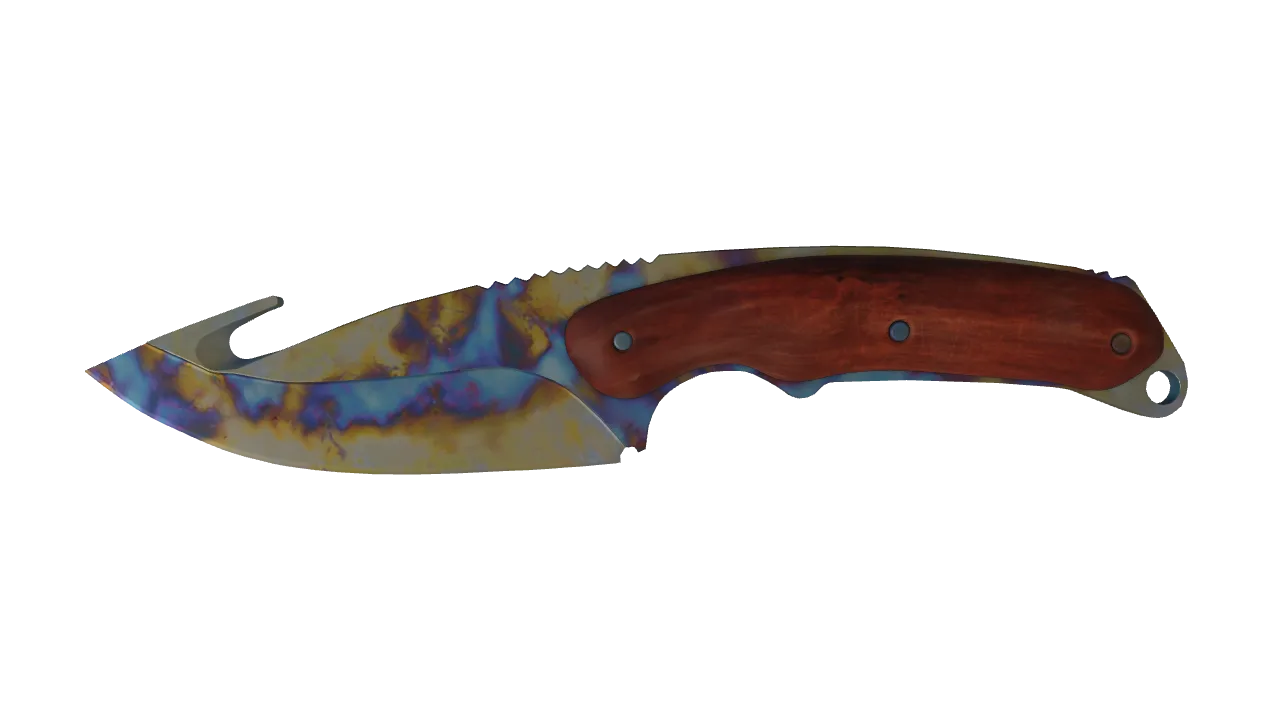 Gut Knife | Case Hardened seed #619, front