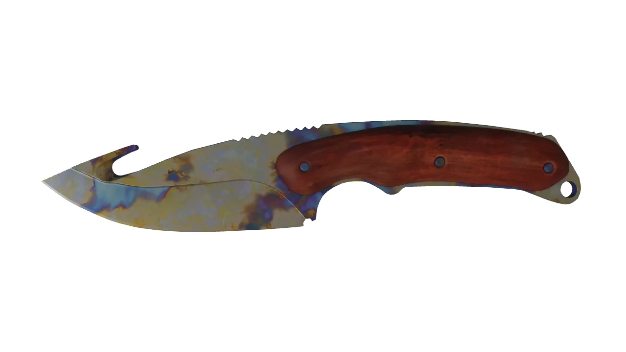 Gut Knife | Case Hardened seed #644, front