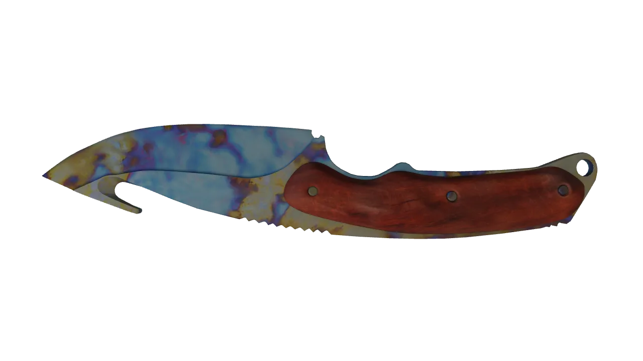 Gut Knife | Case Hardened seed #662, back