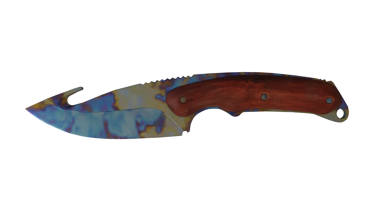 Gut Knife | Case Hardened seed #729, front
