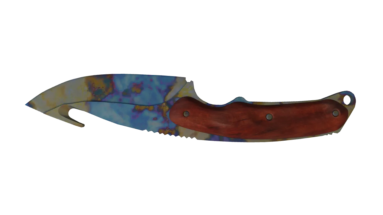 Gut Knife | Case Hardened seed #743, back