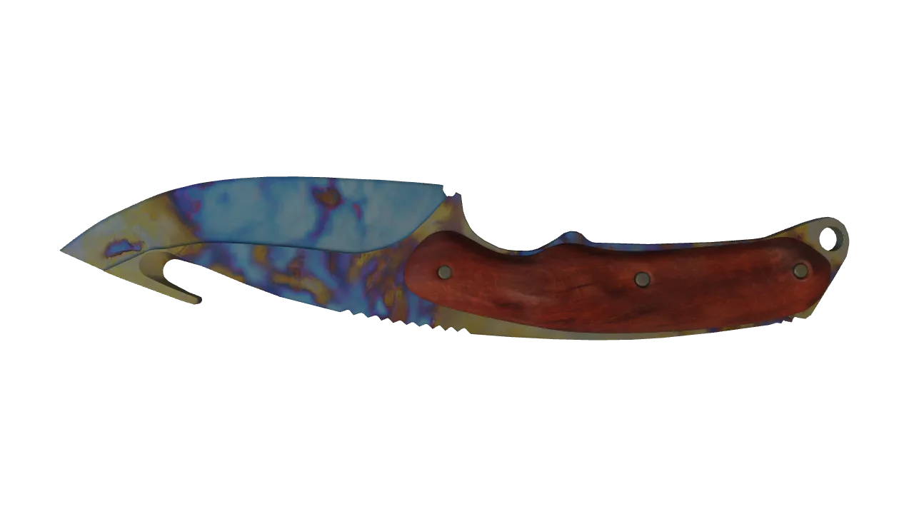 Gut Knife | Case Hardened seed #758, back