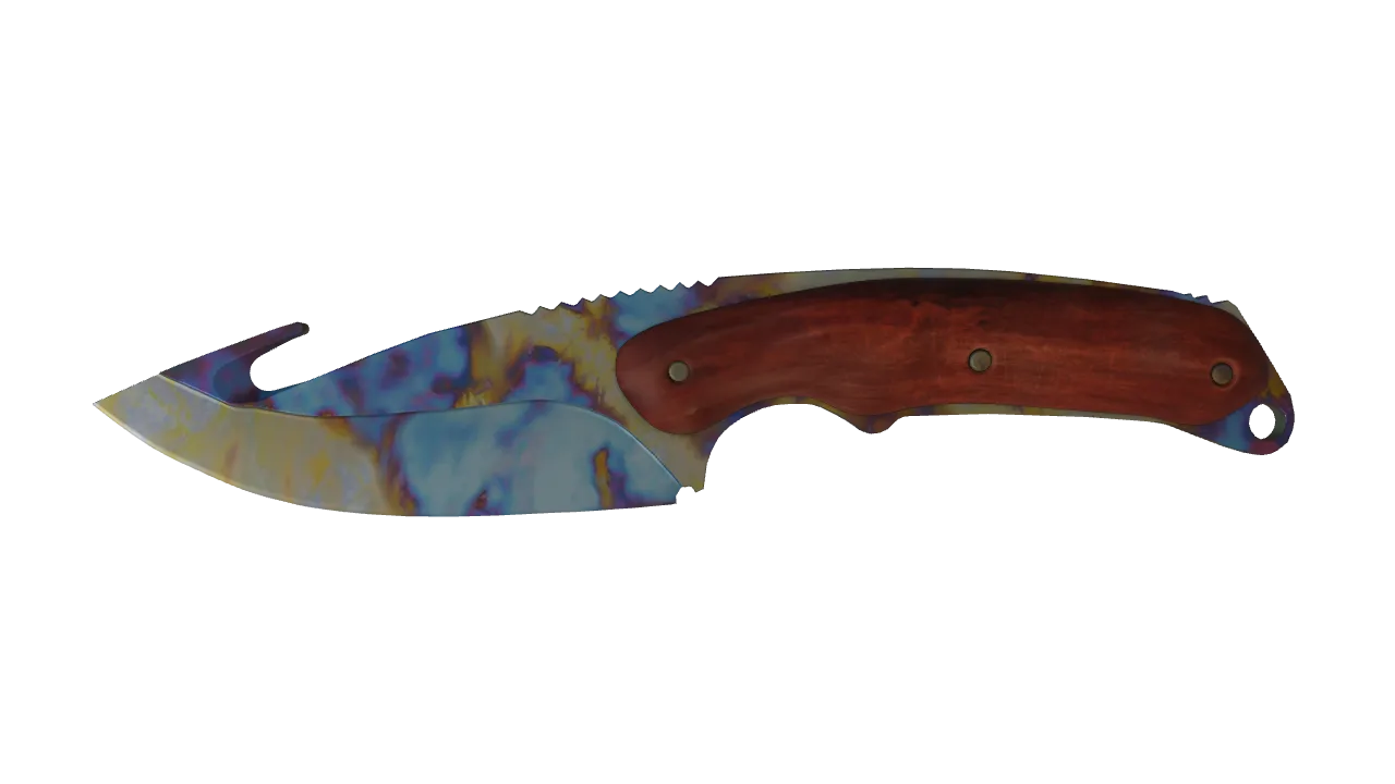 Gut Knife | Case Hardened seed #758, front