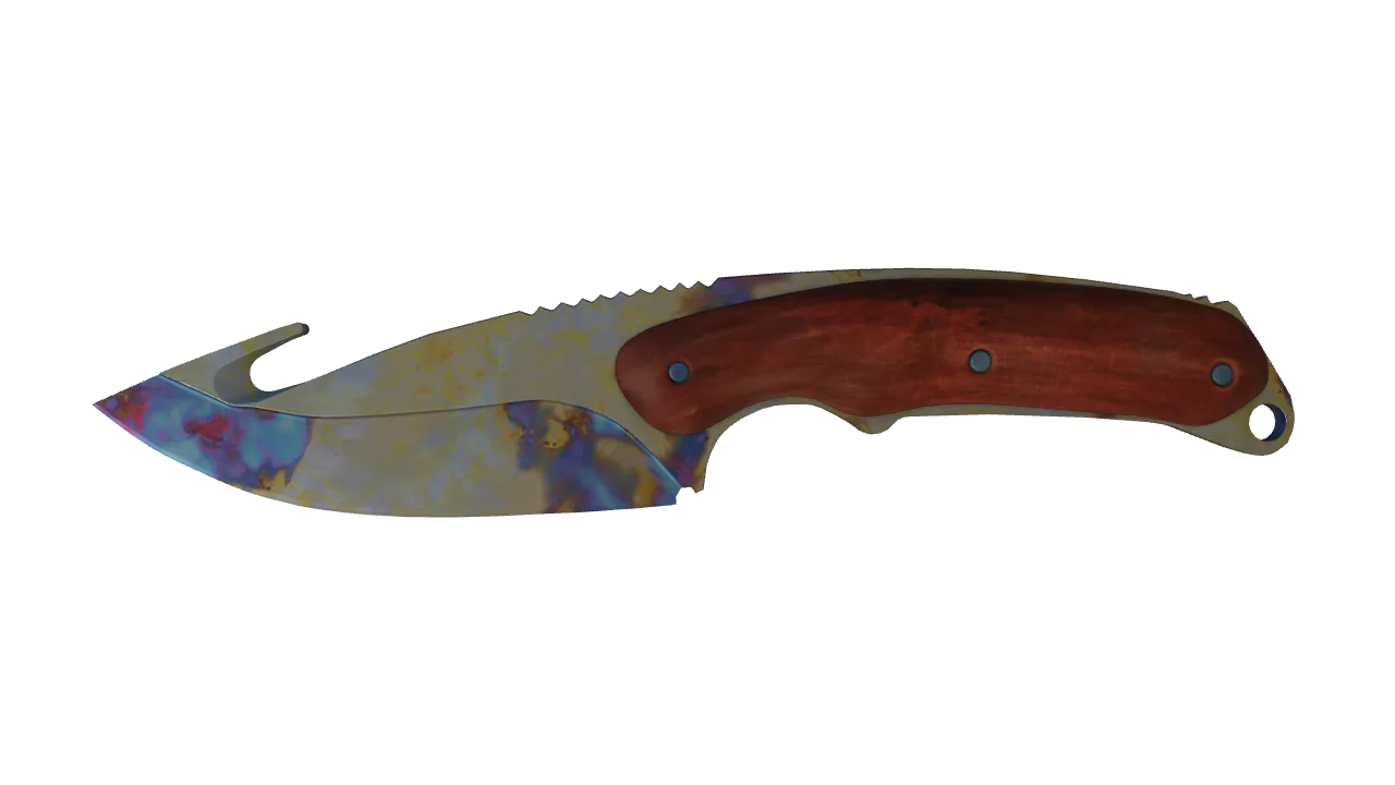 Gut Knife | Case Hardened seed #766, front