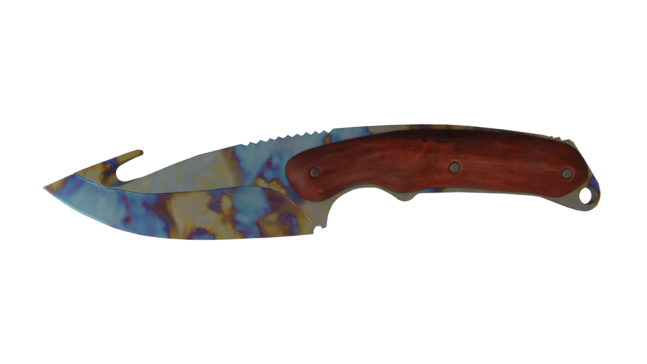 Gut Knife | Case Hardened seed #776, front