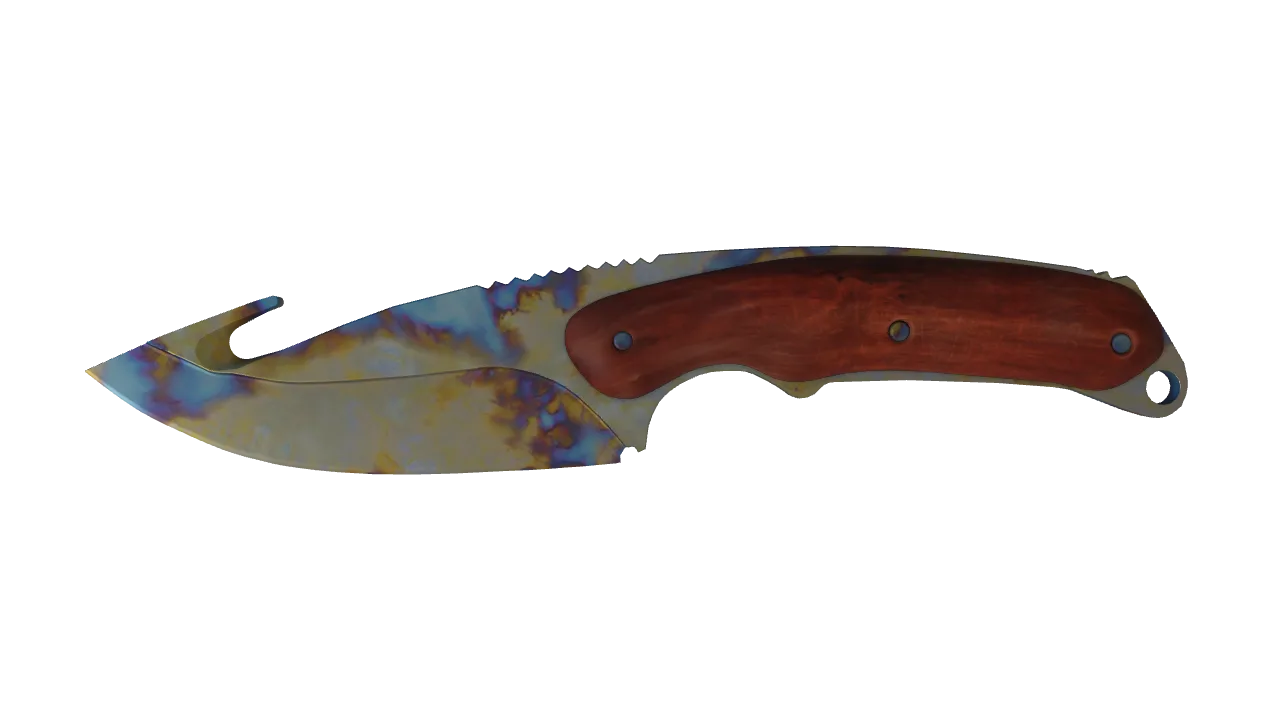 Gut Knife | Case Hardened seed #785, front