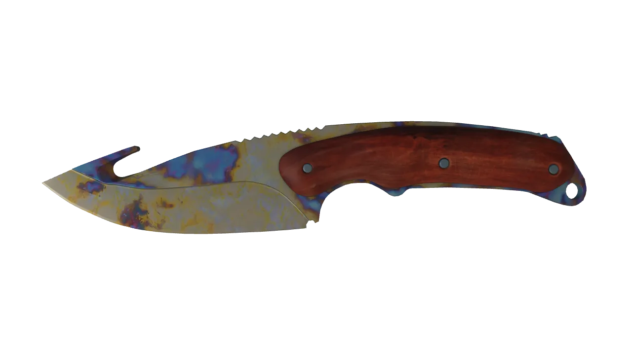Gut Knife | Case Hardened seed #806, front