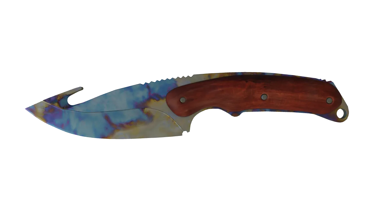 Gut Knife | Case Hardened seed #86, front