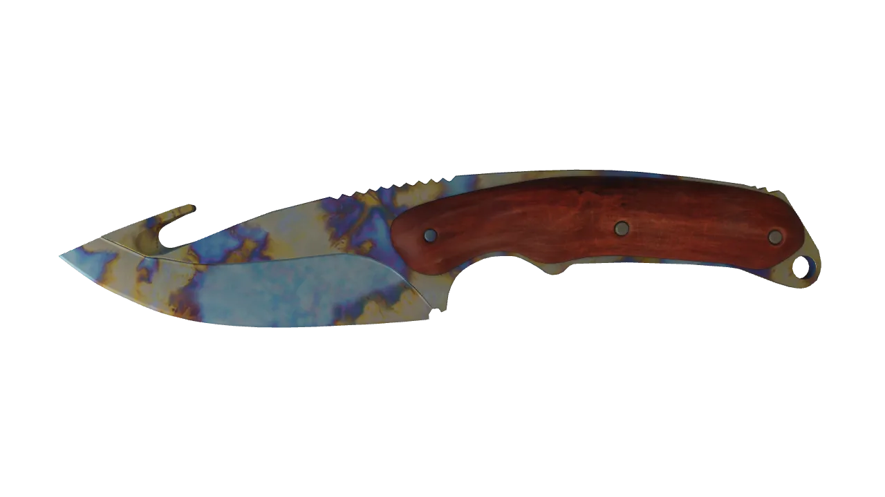 Gut Knife | Case Hardened seed #870, front