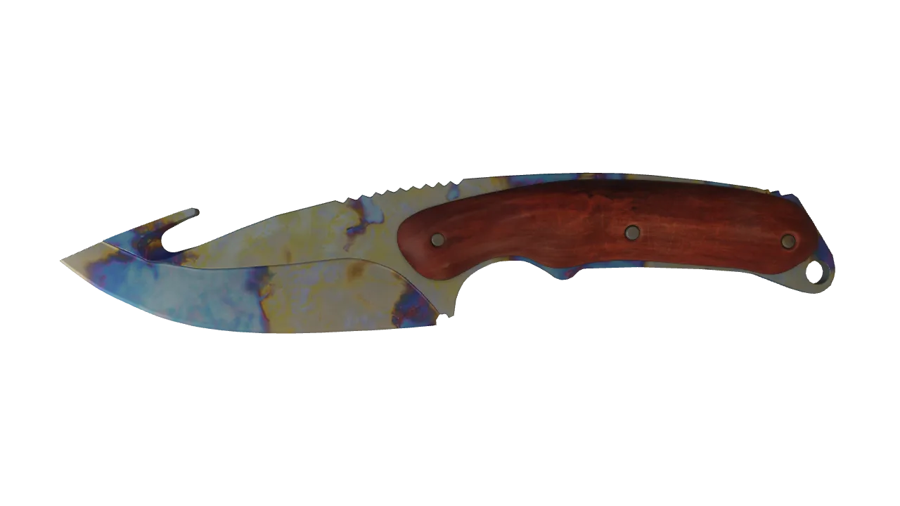 Gut Knife | Case Hardened seed #890, front
