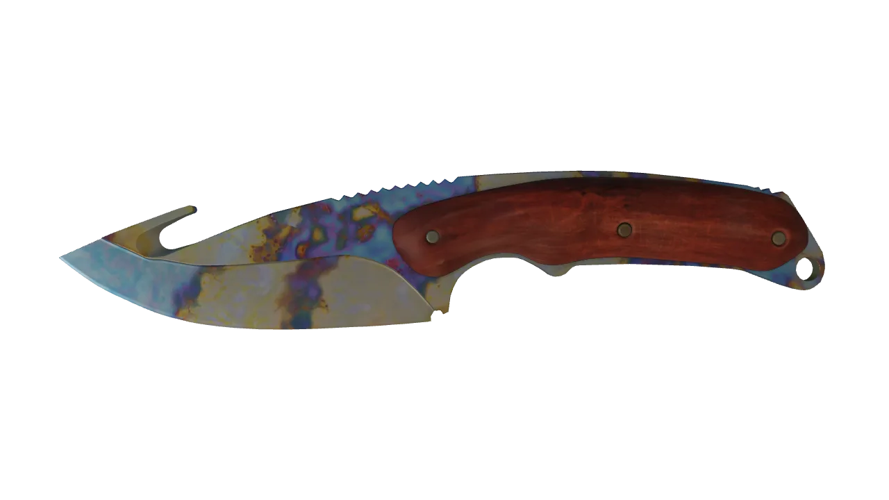 Gut Knife | Case Hardened seed #906, front
