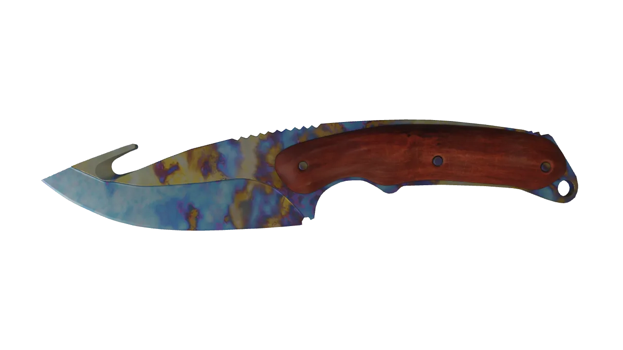 Gut Knife | Case Hardened seed #974, front