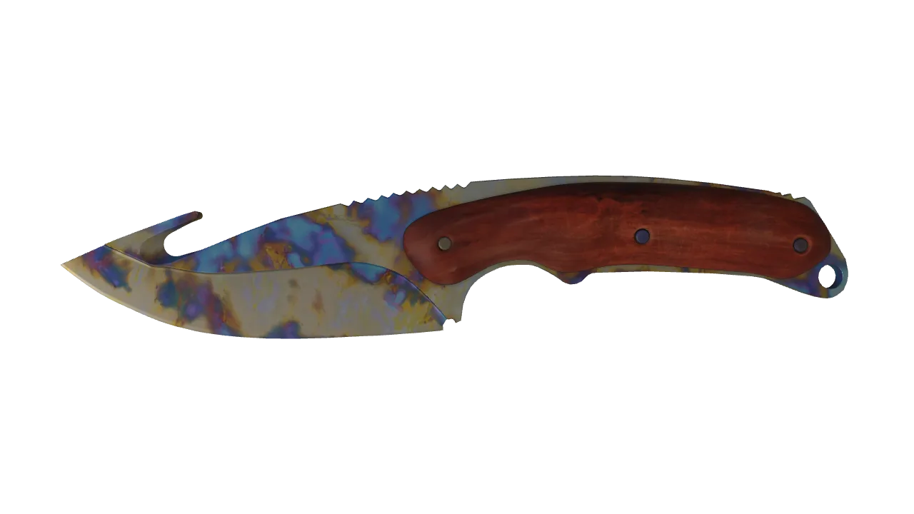 Gut Knife | Case Hardened seed #979, front