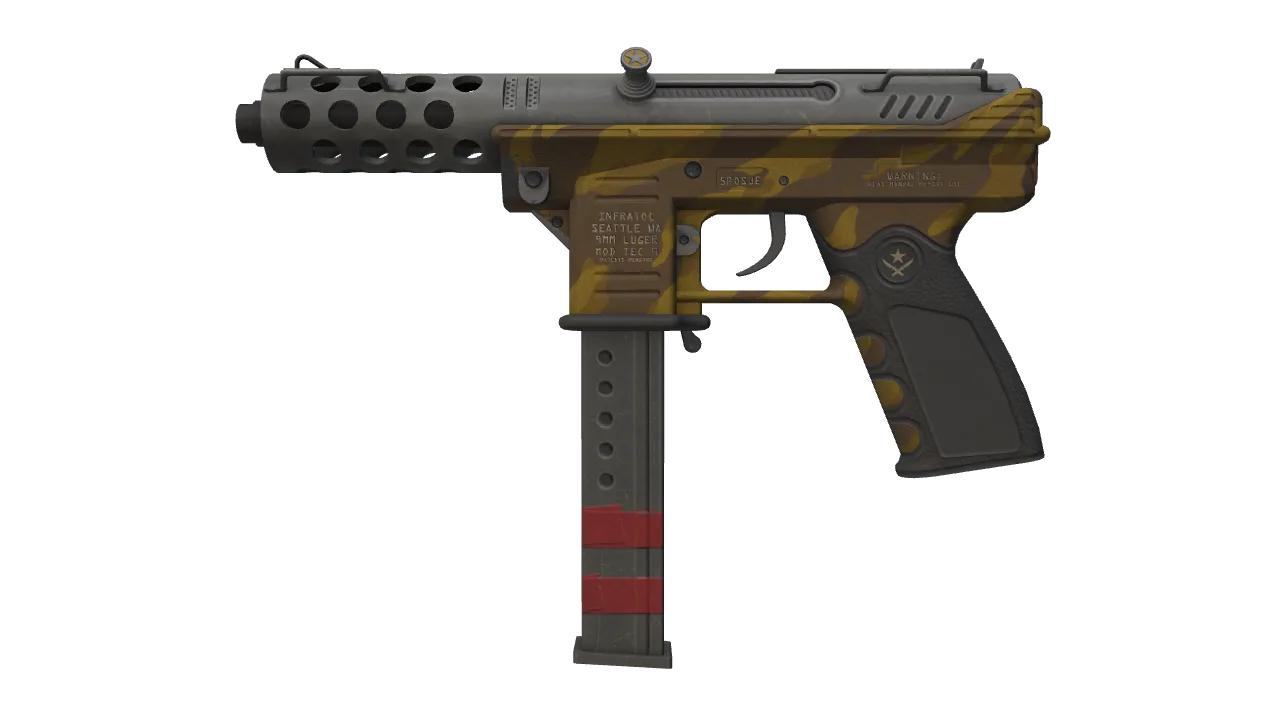 Tec-9 | Brother (Field-Tested) — Dust II light, front