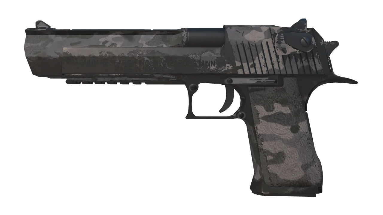Desert Eagle | Urban Rubble (Well-Worn) — Dust II light, front