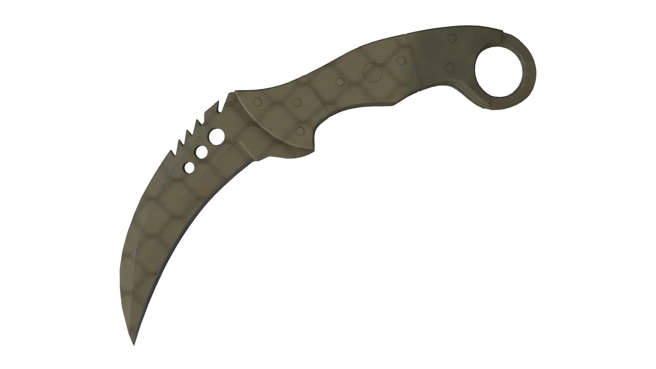 ★ Talon Knife | Safari Mesh (Minimal Wear) — Dust II light, front