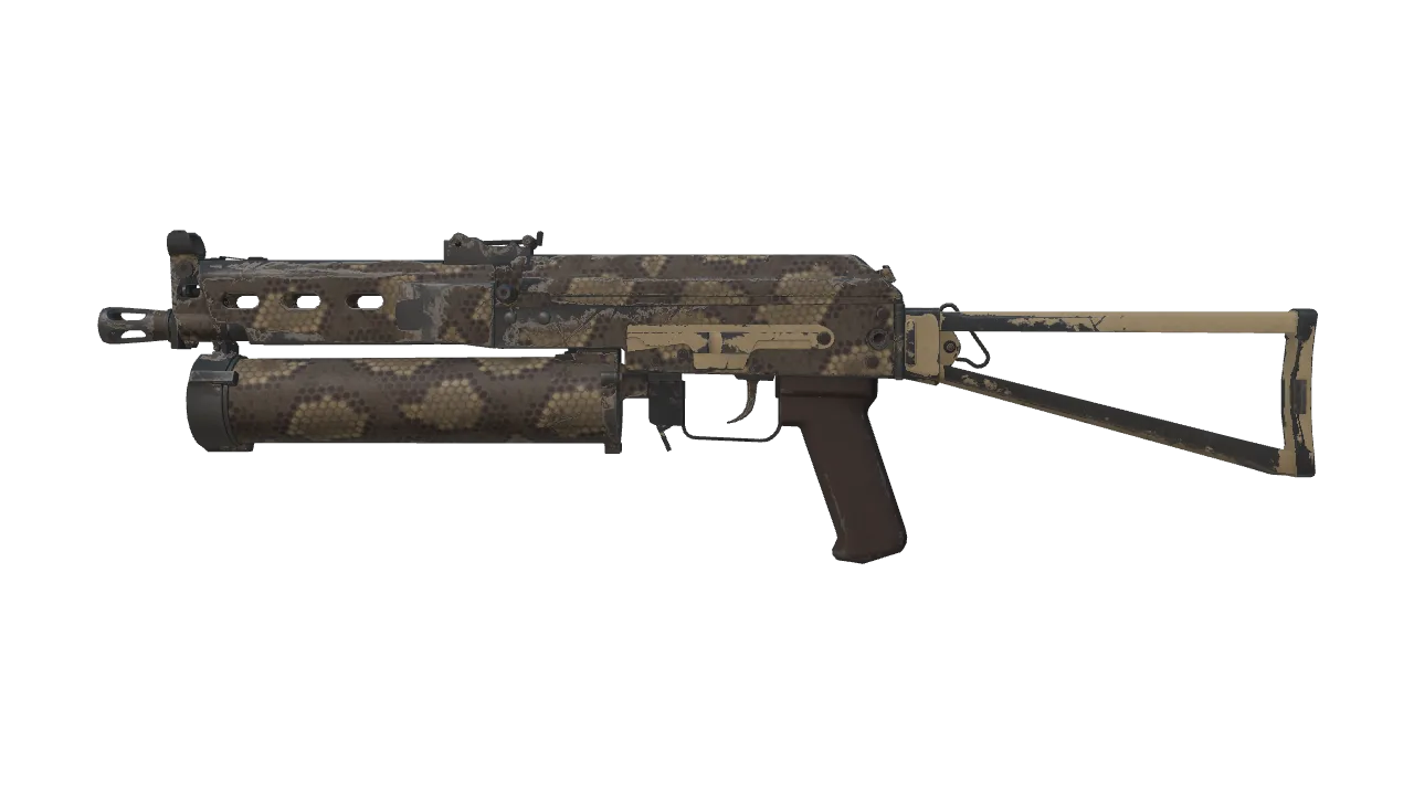PP-Bizon | Death Rattle (Field-Tested) — Dust II light, front