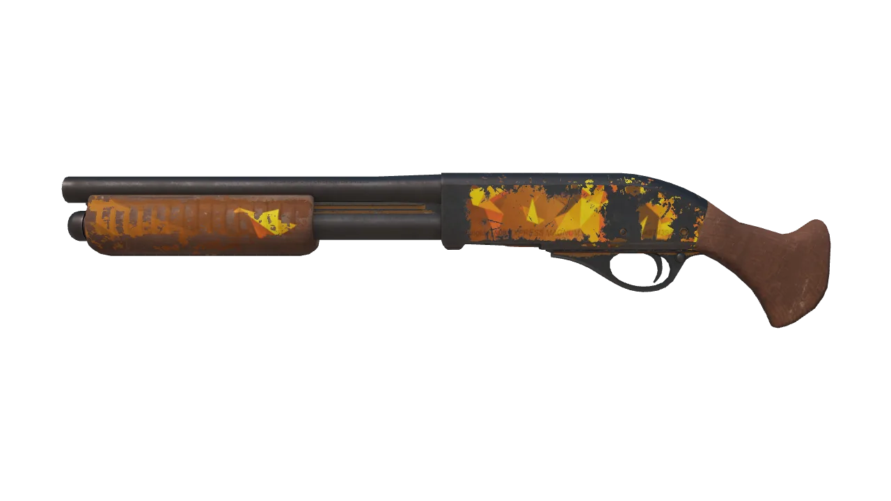 Sawed-Off | Origami (Battle-Scarred) — Dust II light, front