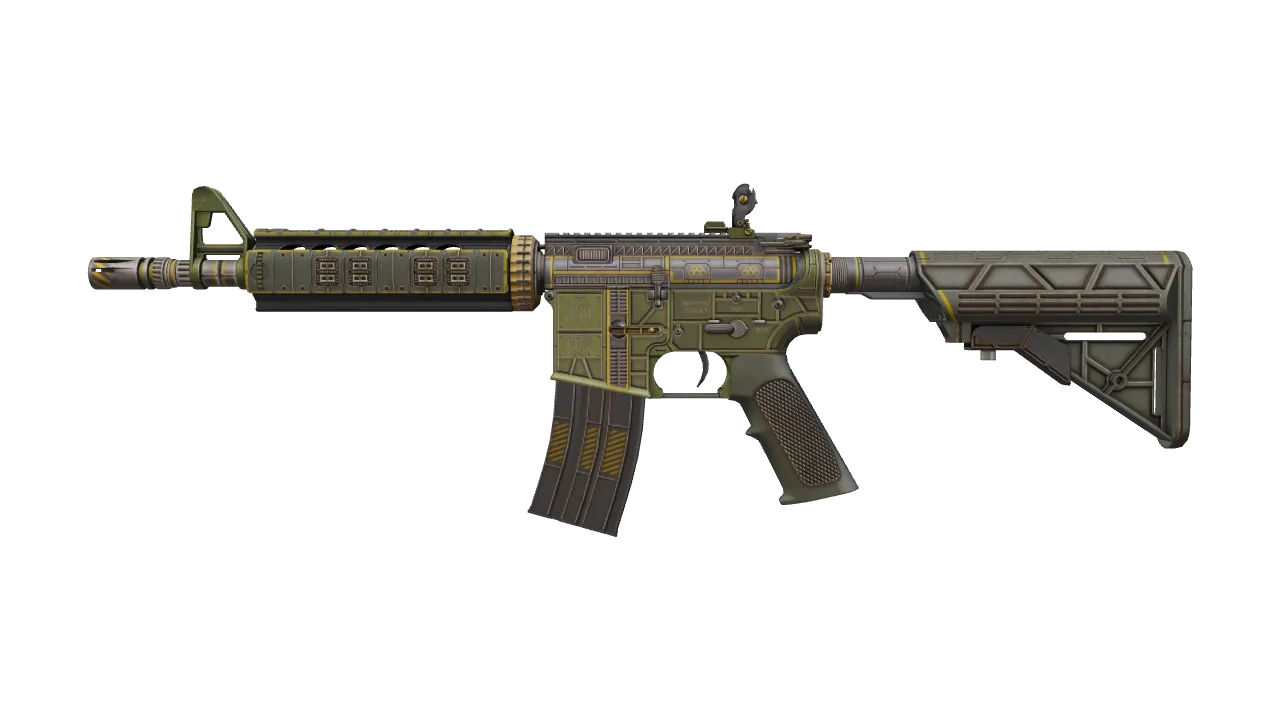 M4A4 | The Battlestar (Factory New) — Dust II light, front