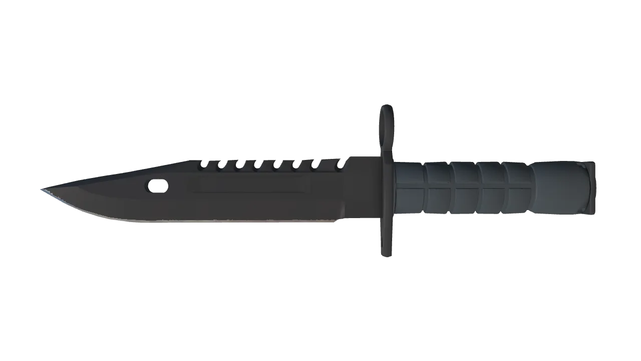 ★ M9 Bayonet | Night (Factory New) — Dust II light, front