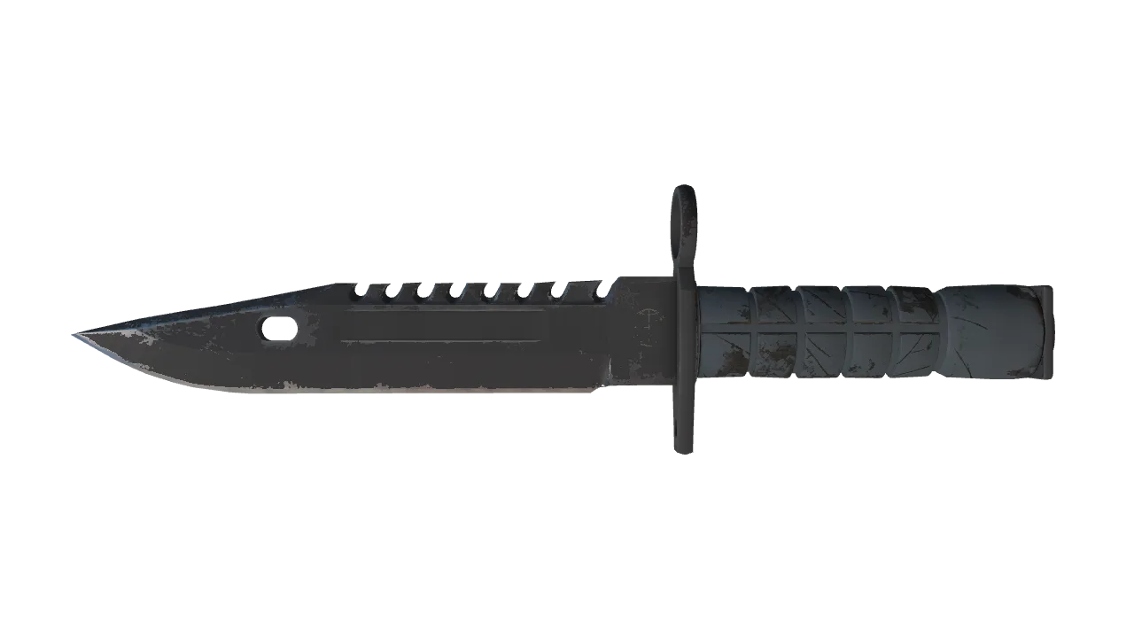 ★ M9 Bayonet | Night (Field-Tested) — Dust II light, front