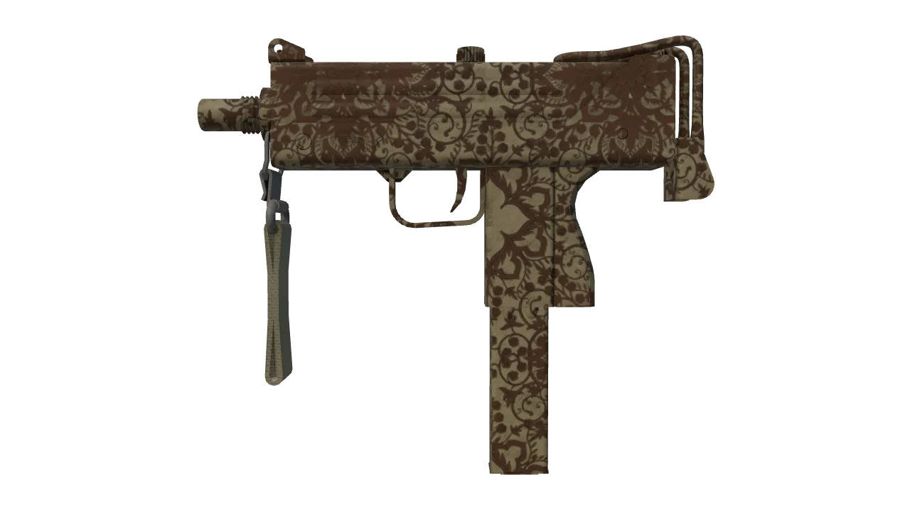 MAC-10 | Sienna Damask (Factory New) — Dust II light, front
