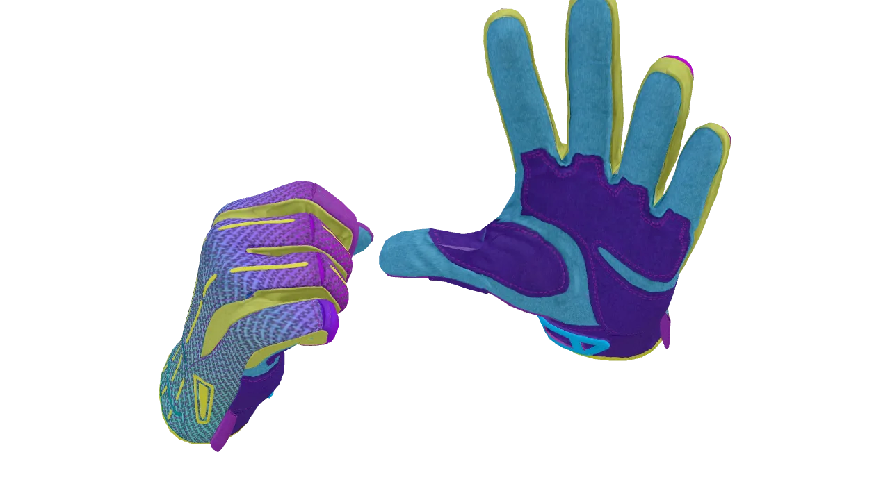 Sport Gloves | Ultra Violent seed #888, back
